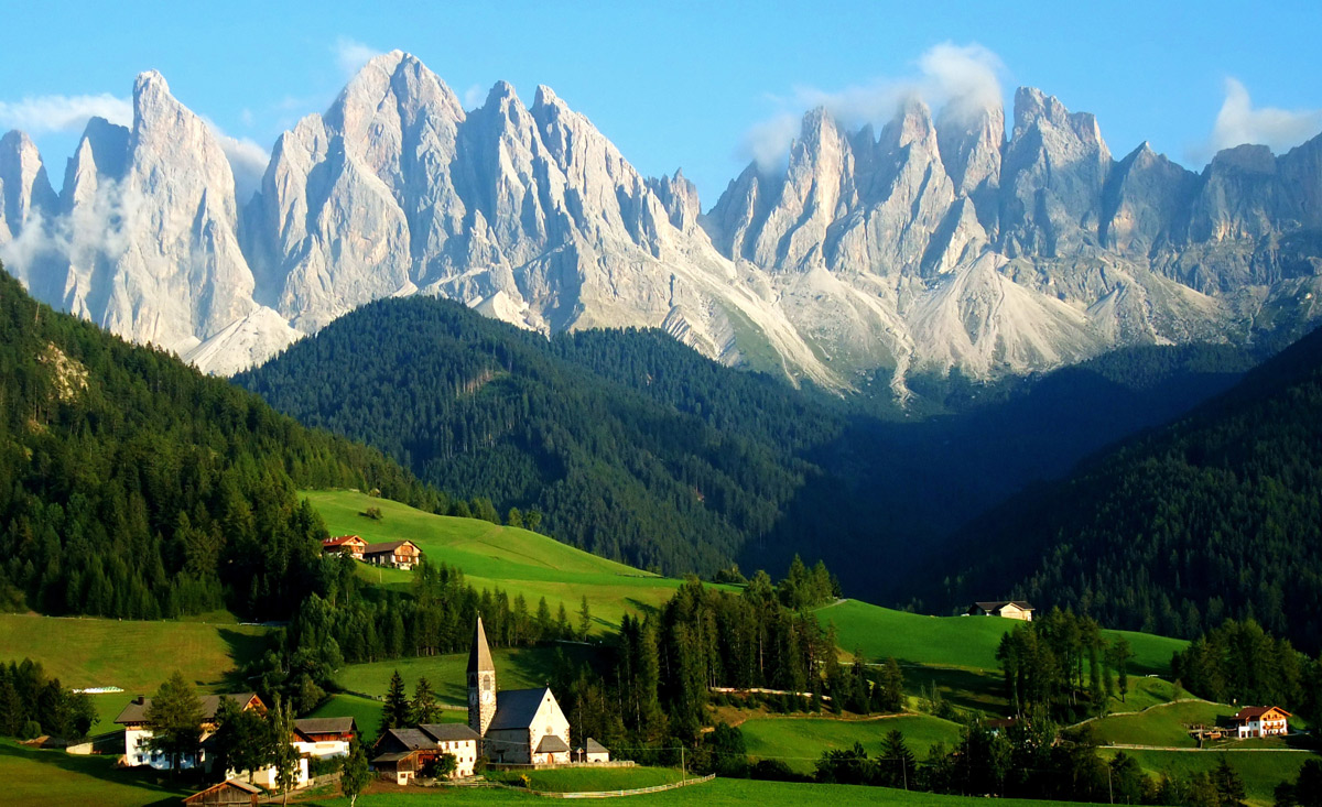 Atemberaubendes Landschaftsbild der Dolomiten