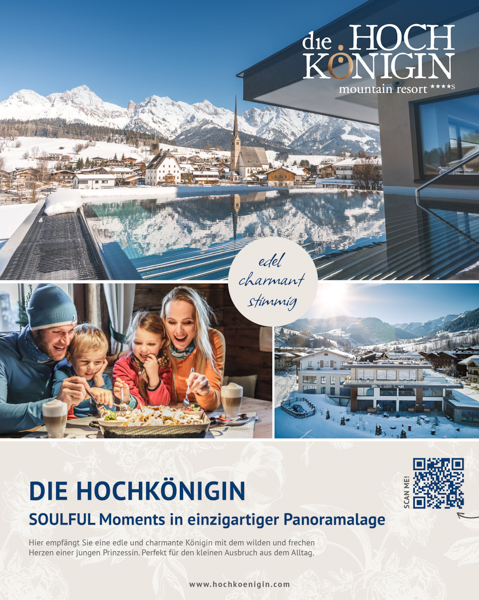 die HOCHKÖNIGIN - Skiurlaub Familienhotel Maria Alm Hochkönig